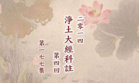 净土大经科注(第四回) |第177集|视频MP3文字|jingkong老法师主讲-图片2